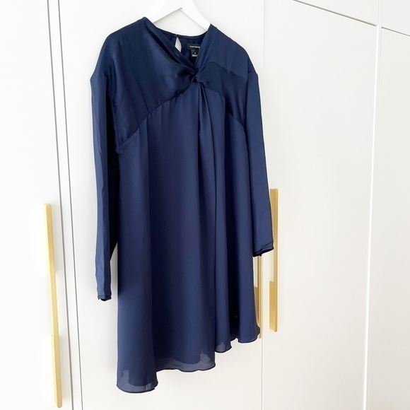 Bnwt CLUB Monaco Frint Twist Yoke Dress - Picture 6 of 12